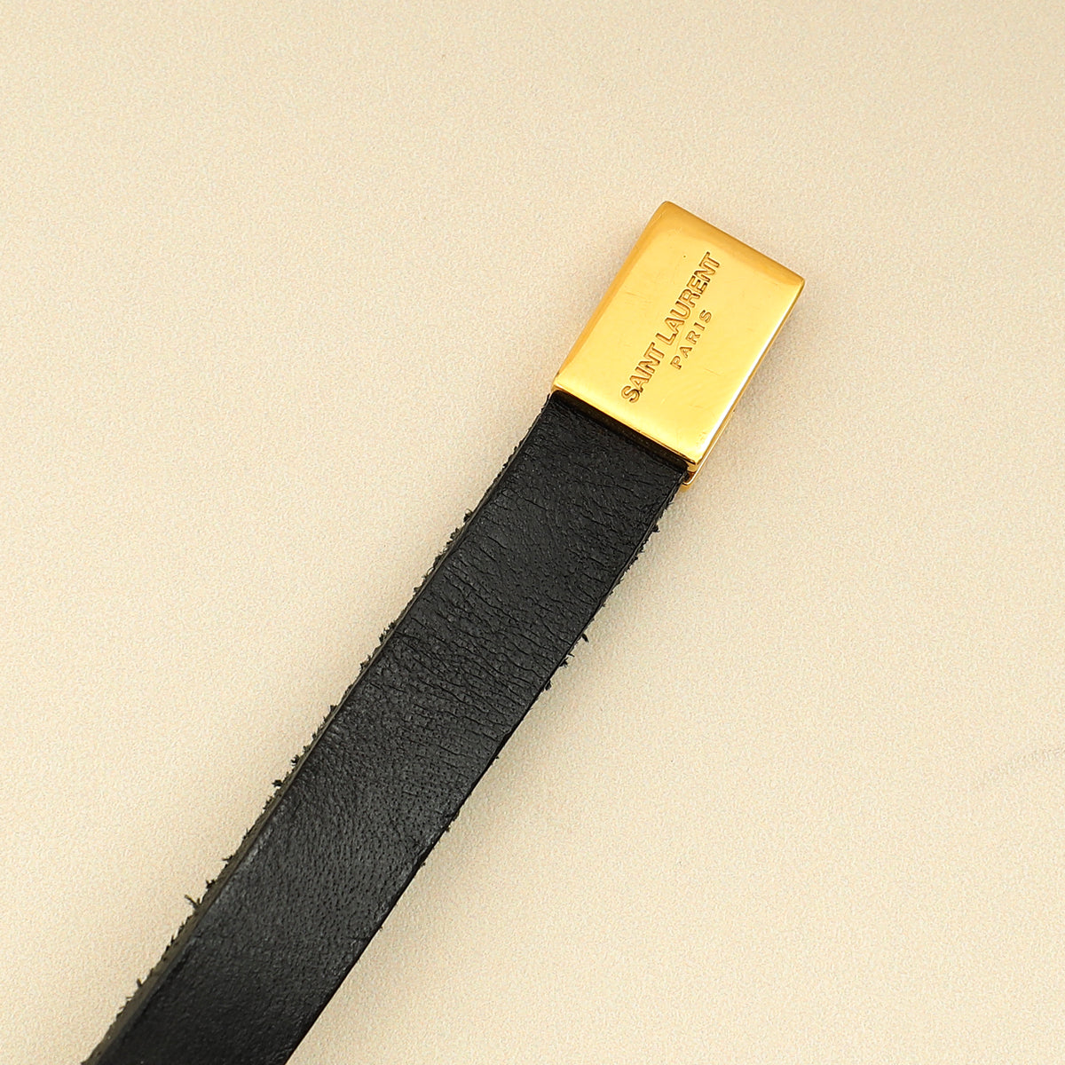 YSL Black Single Tour Cassandre Bracelet-YSL-THE CLOSET