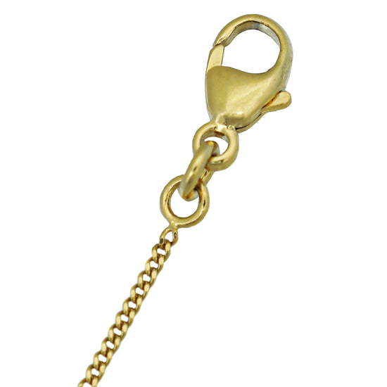 YSL Gold Opyum Charm Chain Bracelet