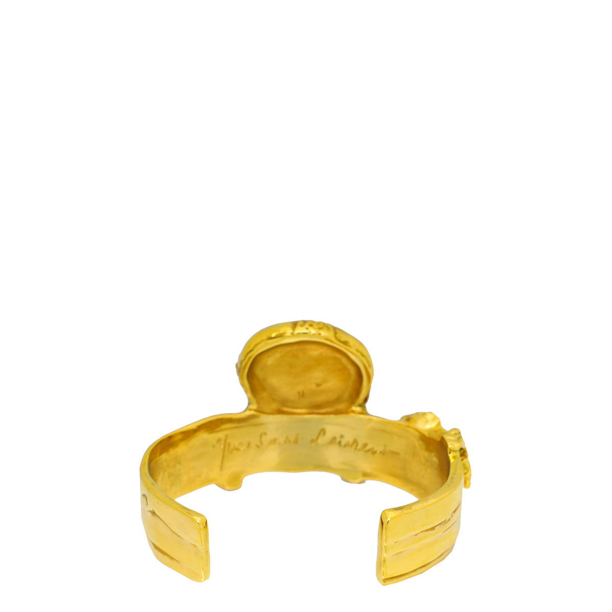 YSL Green Arty Cuff Medium Bracelet-YSL-THE CLOSET