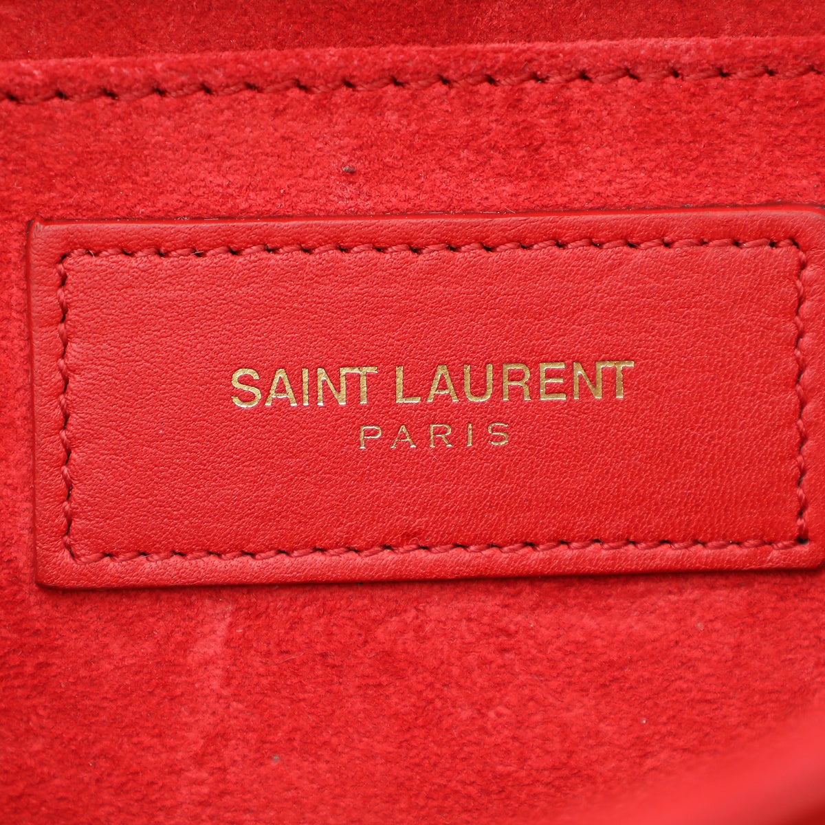 YSL Red Y Ligne Clutch