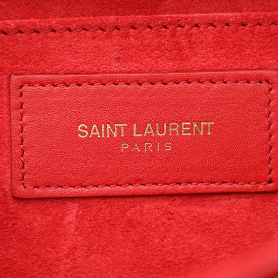 YSL Red Y Ligne Clutch