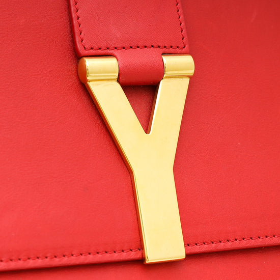 YSL Red Y Ligne Clutch