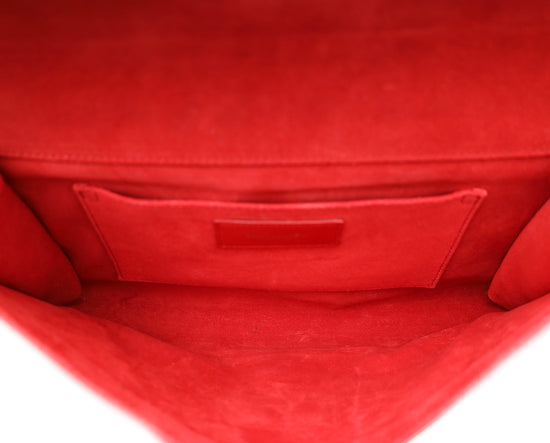 YSL Red Y Ligne Clutch