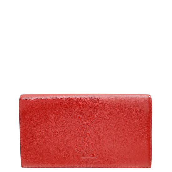 YSL Red Belle De Jour Clutch