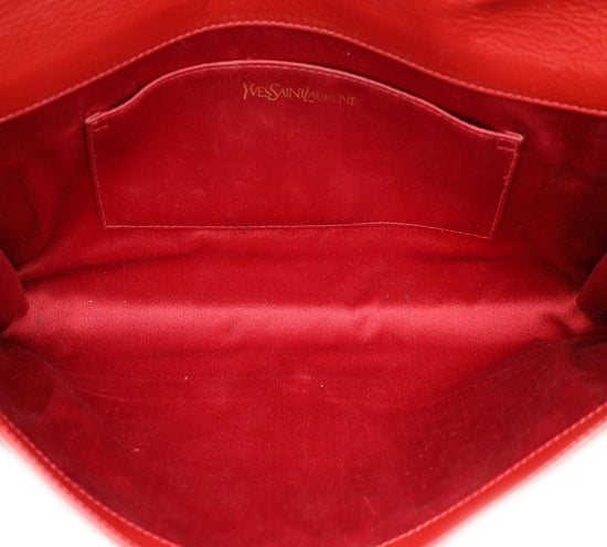 YSL Red Belle De Jour Clutch