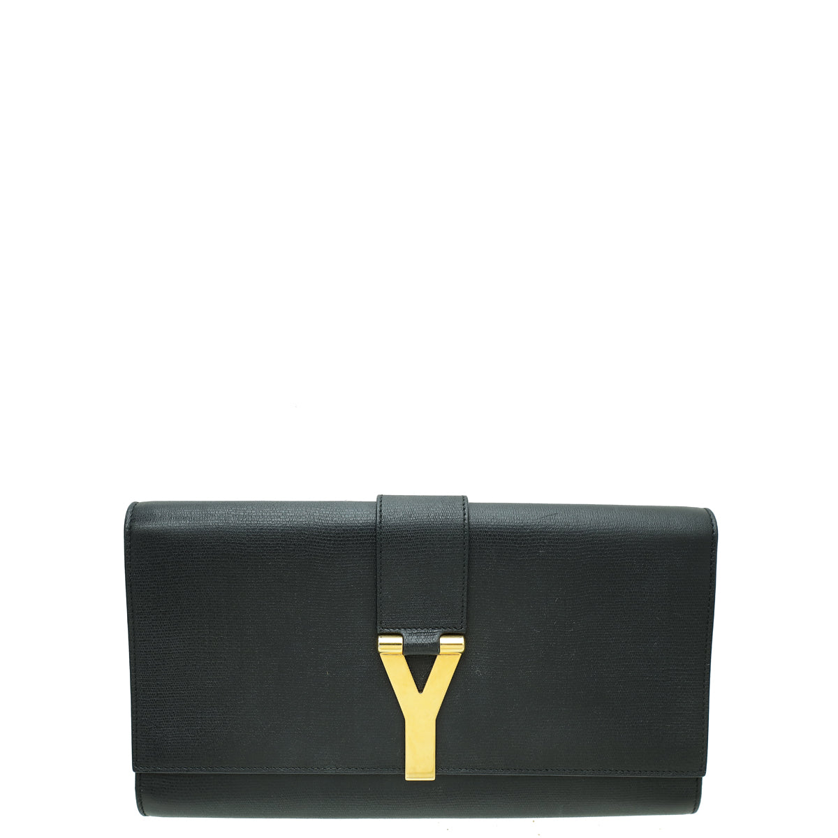 YSL Black Y Ligne Clutch-YSL-THE CLOSET
