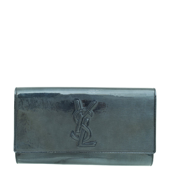 YSL Blue Green Belle De Jour Clutch