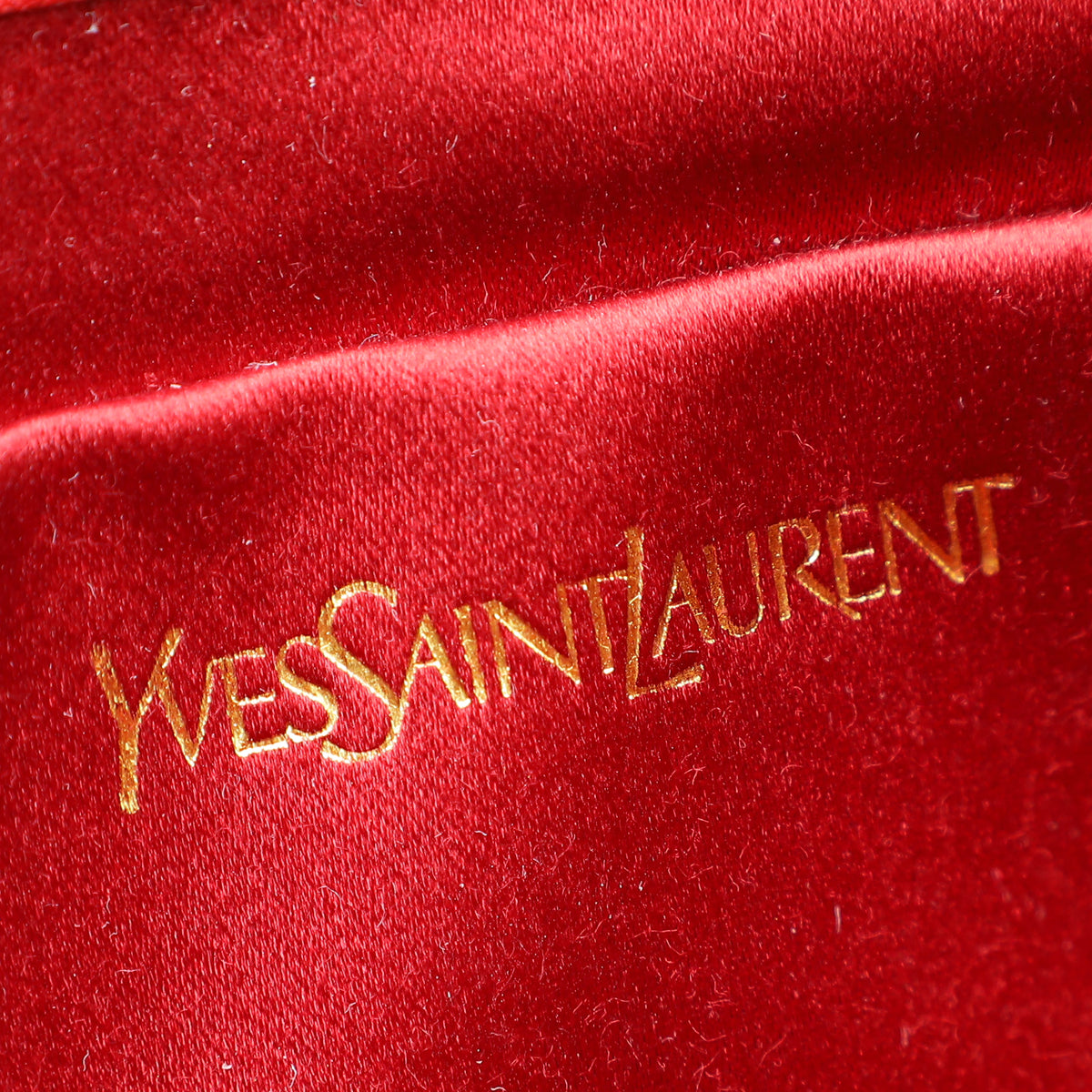 YSL Red Belle De Jour Small Clutch