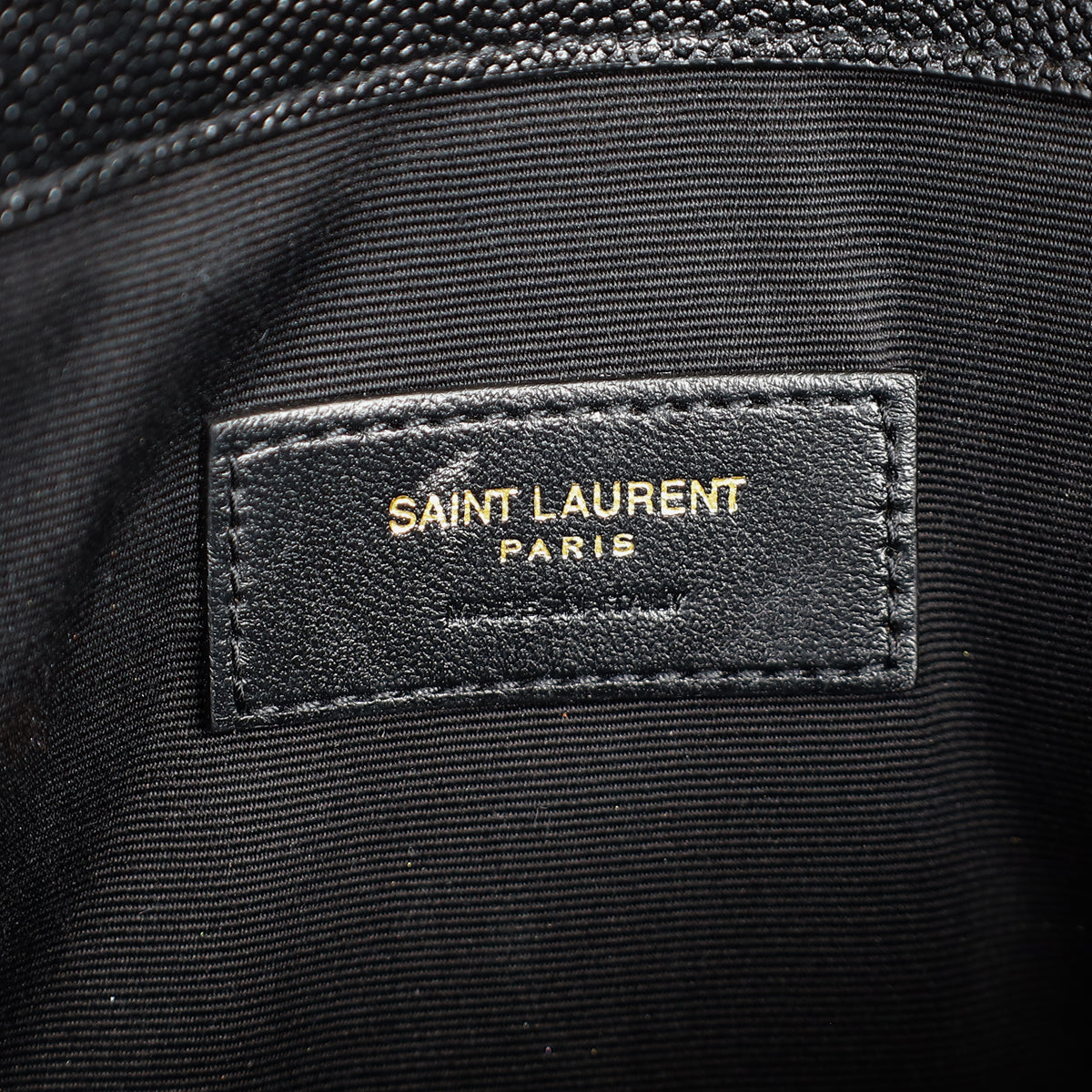 YSL Black Uptown Clutch