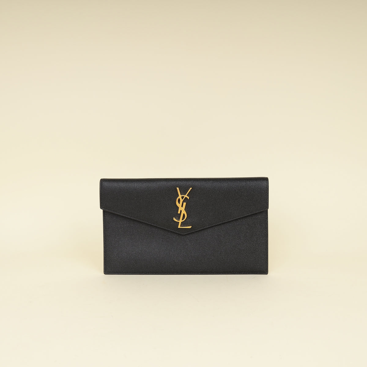 YSL Black Uptown Clutch
