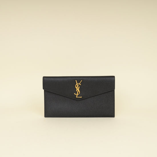 YSL Black Uptown Clutch