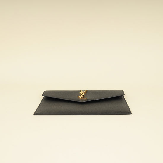 YSL Black Uptown Clutch