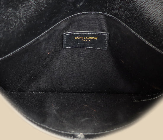 YSL Black Uptown Clutch