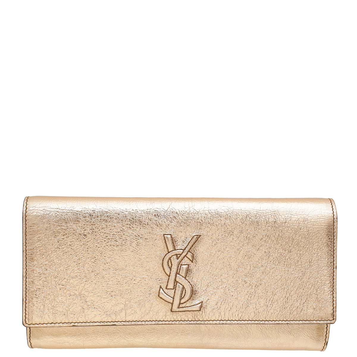 YSL Mettalic Rose Gold Belle De Jour Small Clutch-YSL-THE CLOSET