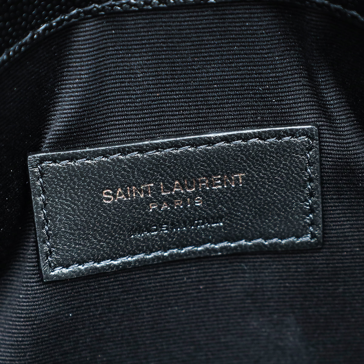 YSL Black Uptown Pouch