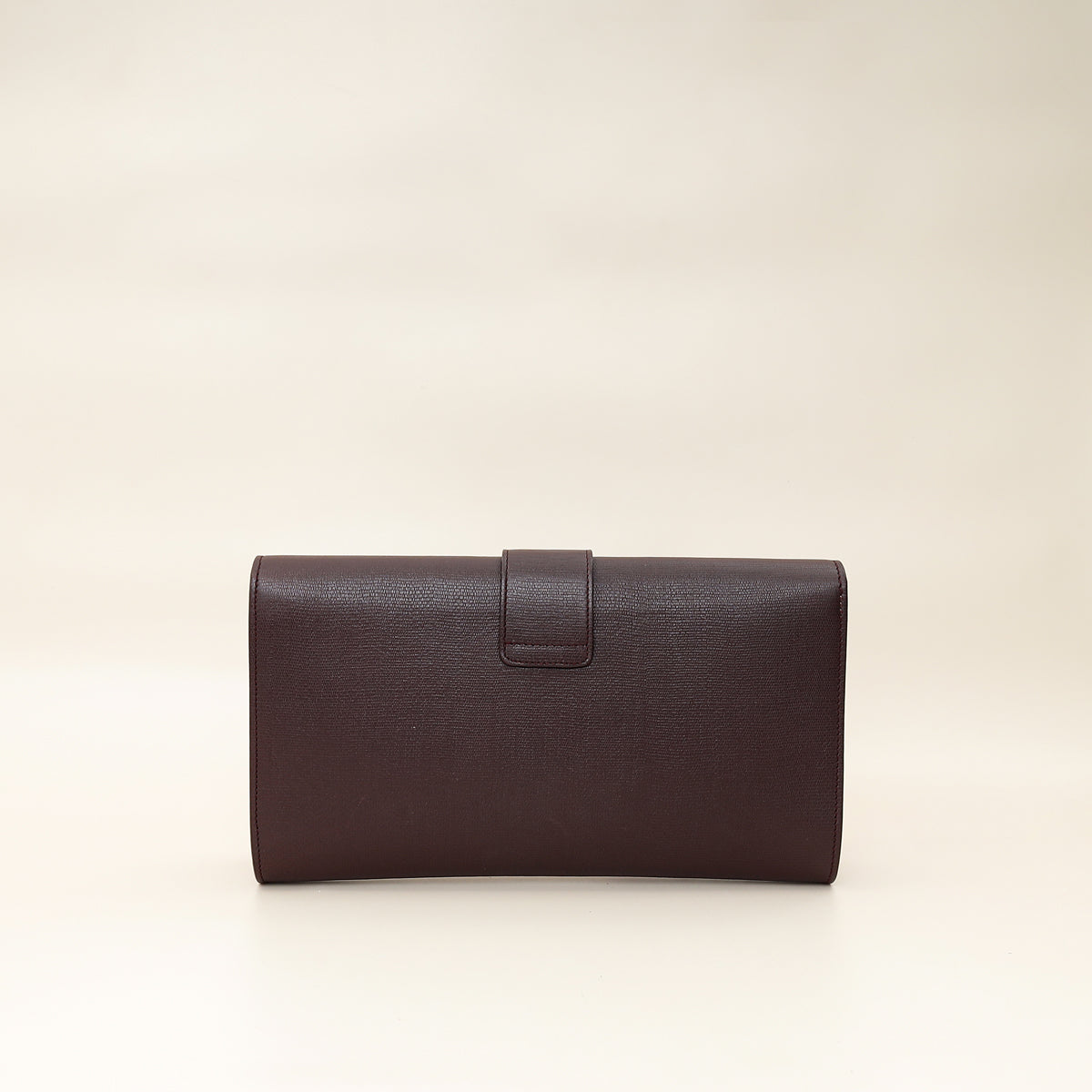 YSL Burgundy Y Ligne Clutch-YSL-THE CLOSET