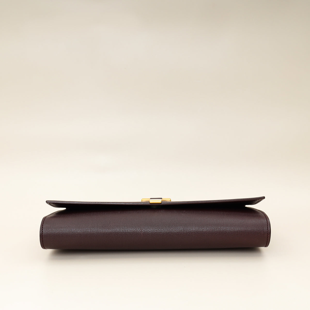YSL Burgundy Y Ligne Clutch-YSL-THE CLOSET