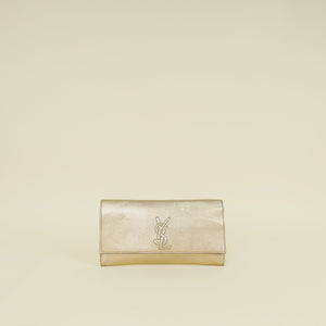 YSL Metallic Gold Belle De Jour Small Clutch