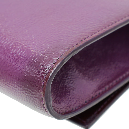 YSL Violet Belle De Jour Clutch