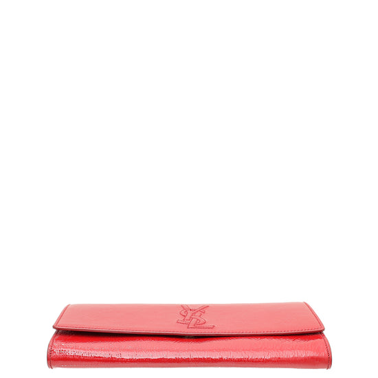 YSL Red Belle De Jour Small Clutch