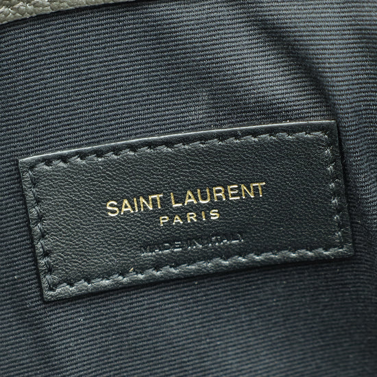 YSL Dark Grey Uptown Clutch