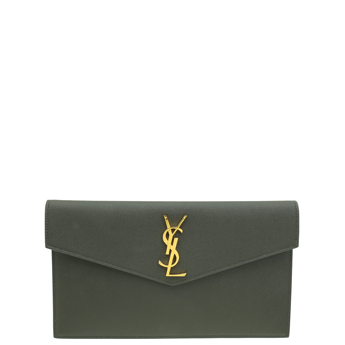 YSL Dark Grey Uptown Clutch