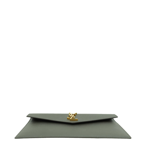 YSL Dark Grey Uptown Clutch