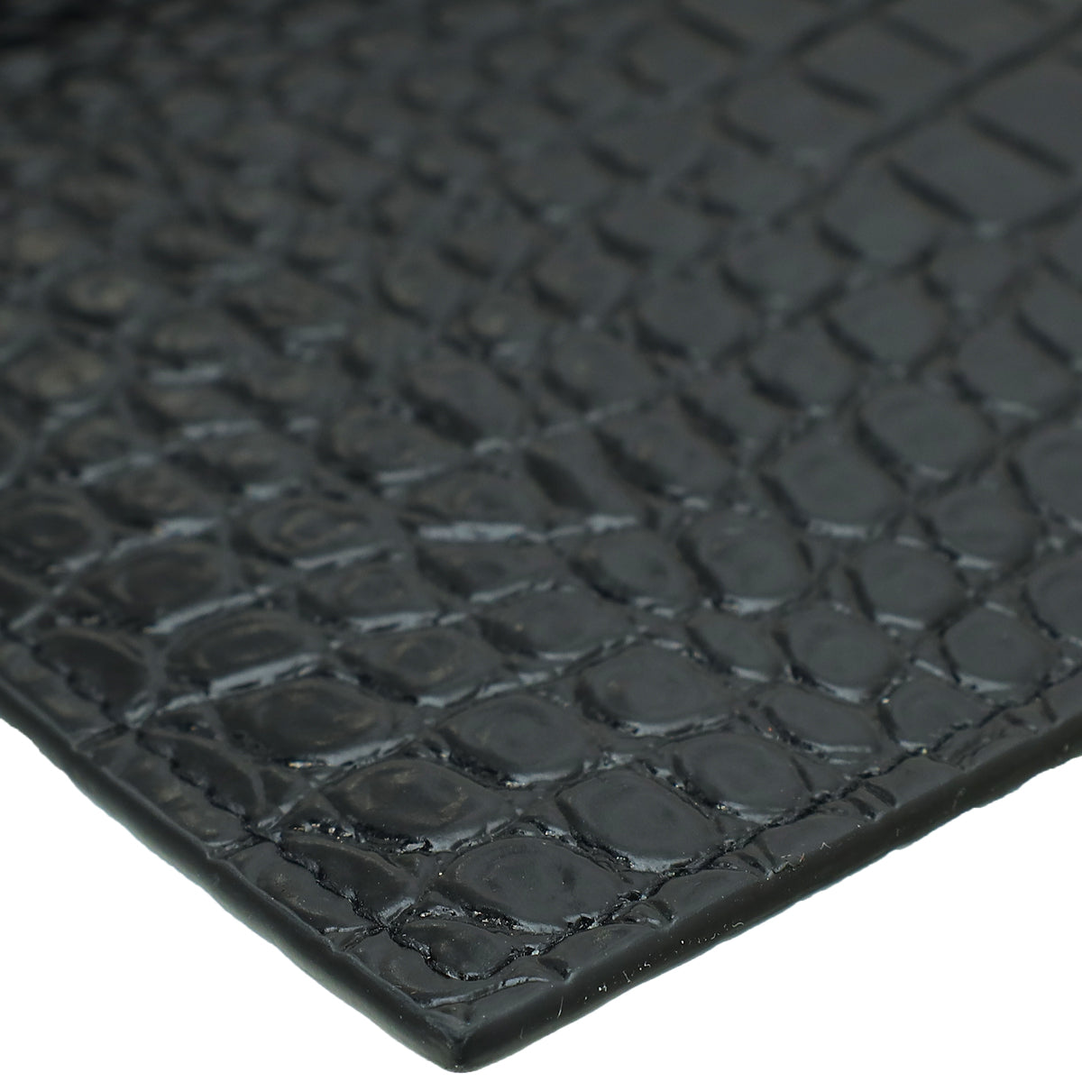 YSL Black Croco Embossed Clutch