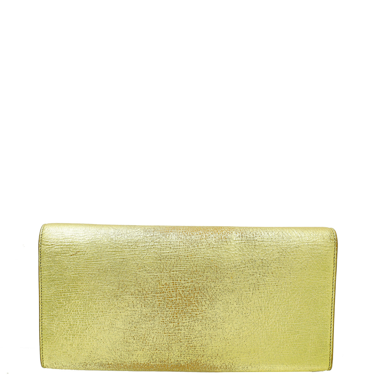 YSL Metallic Gold Classic Cassandre Clutch-YSL-THE CLOSET