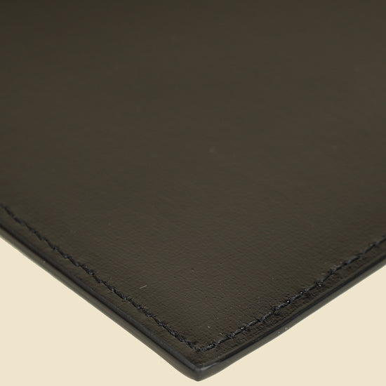 YSL Black Monogram Envelope Large Clutch