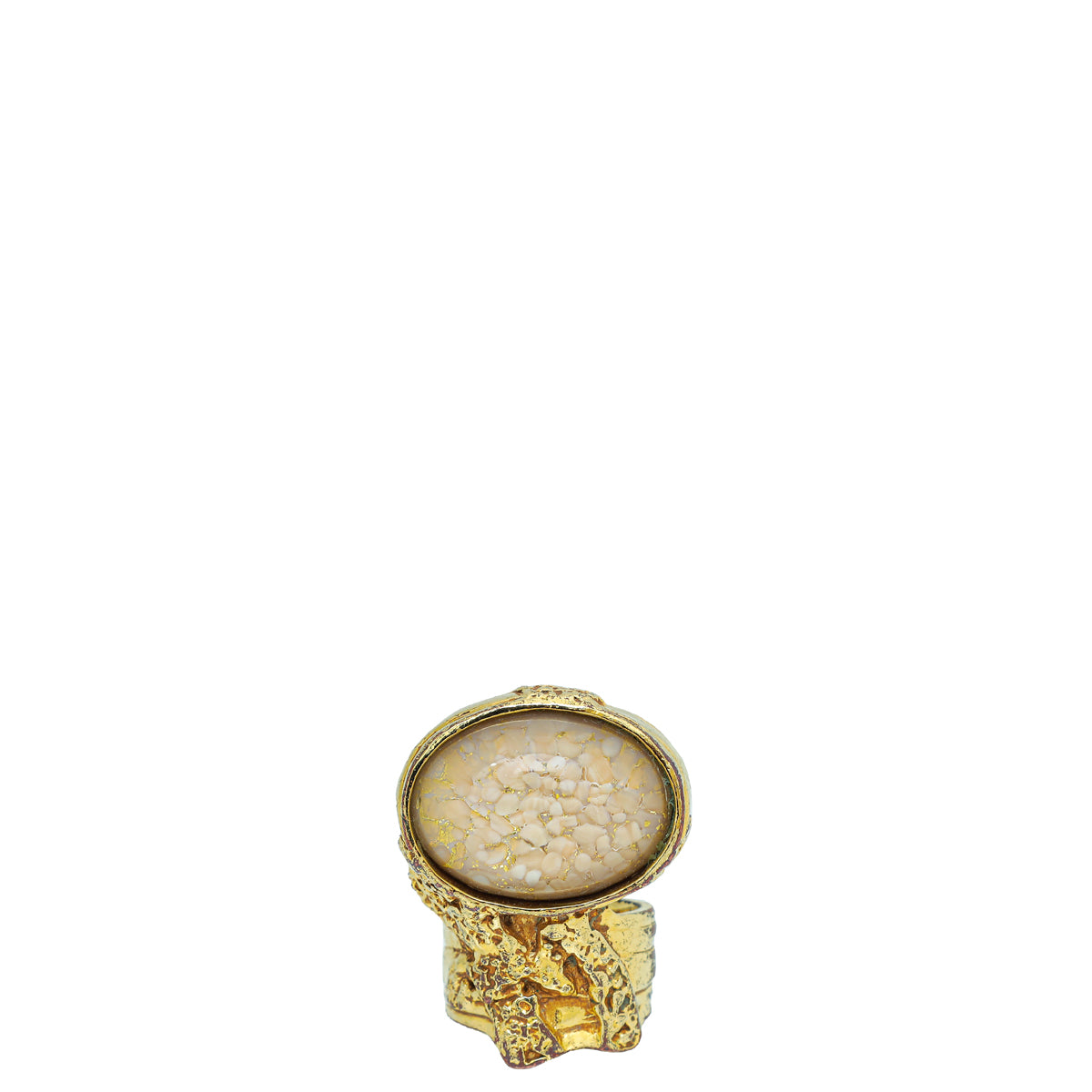 YSL Beige Arty Ring 6-YSL-THE CLOSET