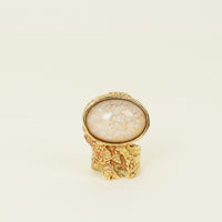 YSL Beige Arty Ring 8