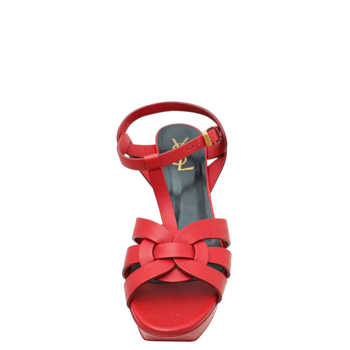 YSL Red Tribute Leather Sandal 37.5-YSL-THE CLOSET