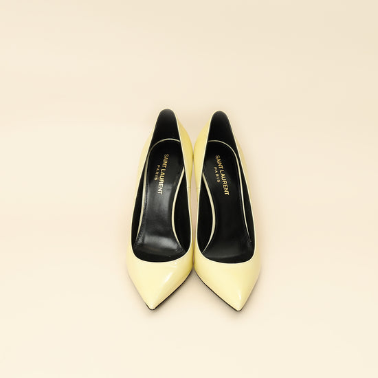 YSL Blanc Vintage Opyum Pump 37.5-YSL-THE CLOSET