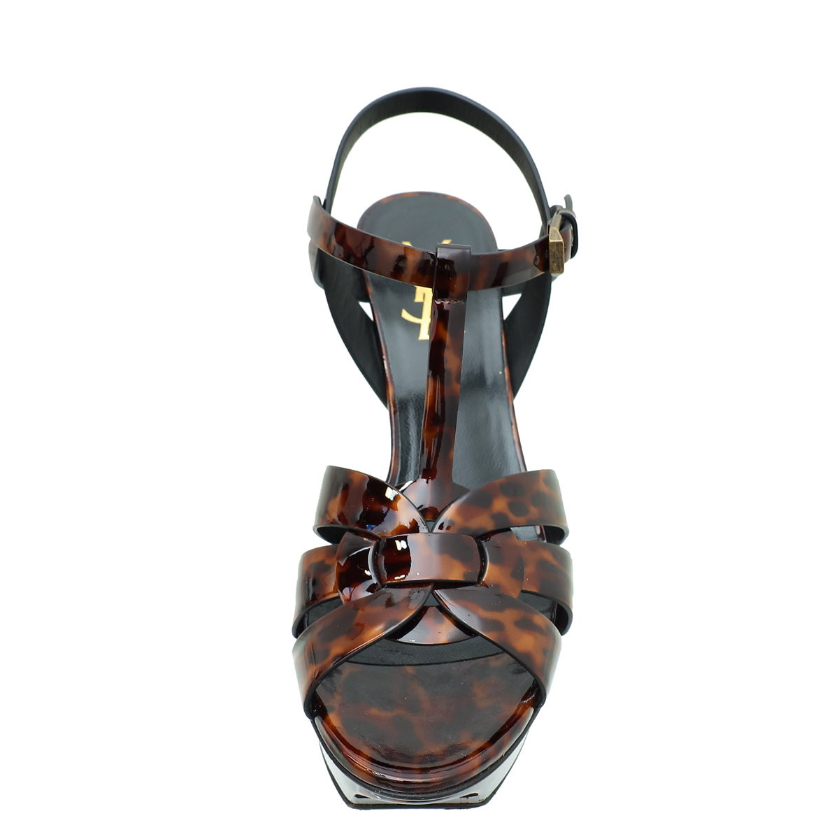 YSL Brown Tribute Sandal 37.5-YSL-THE CLOSET