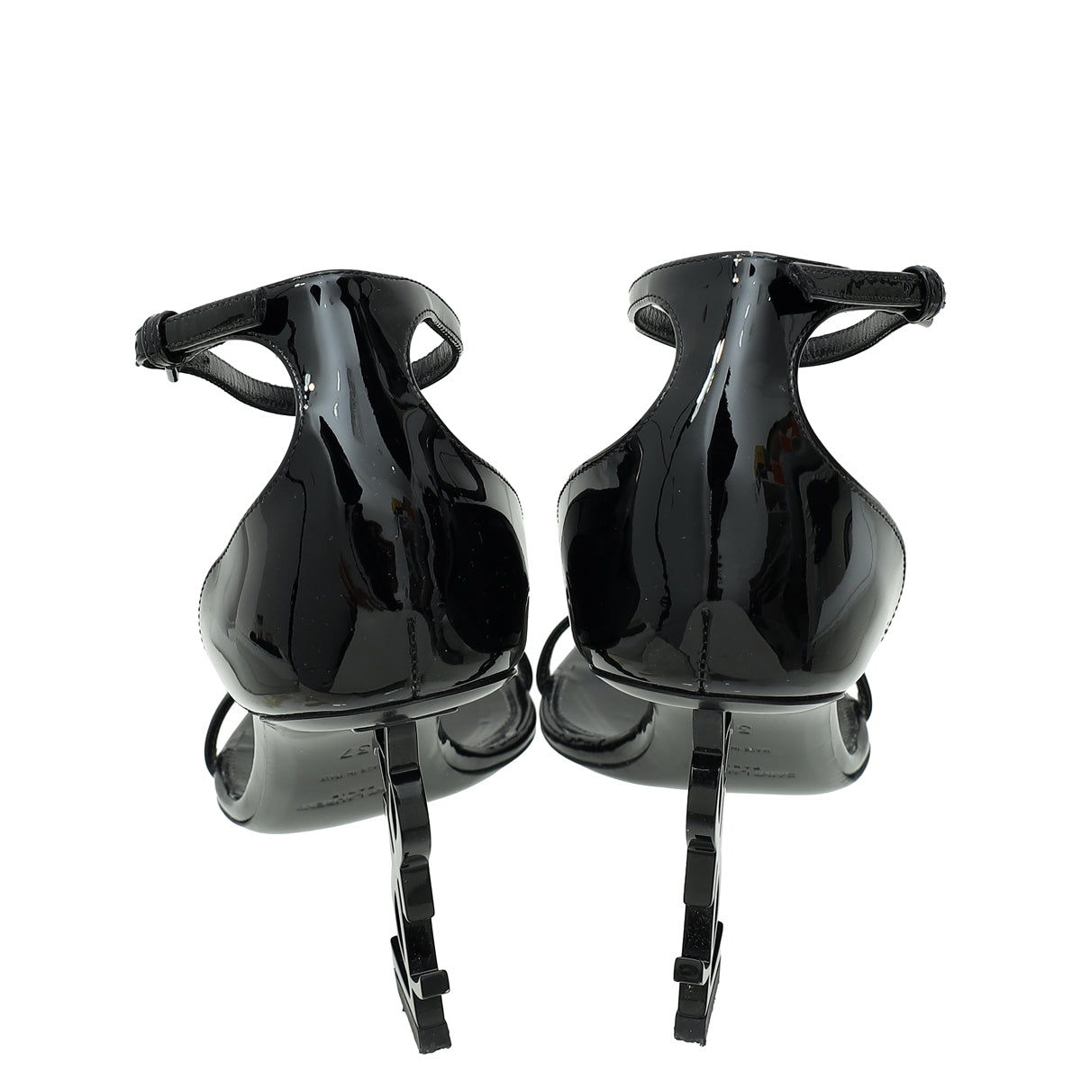 YSL Black Opyum Sandal 37