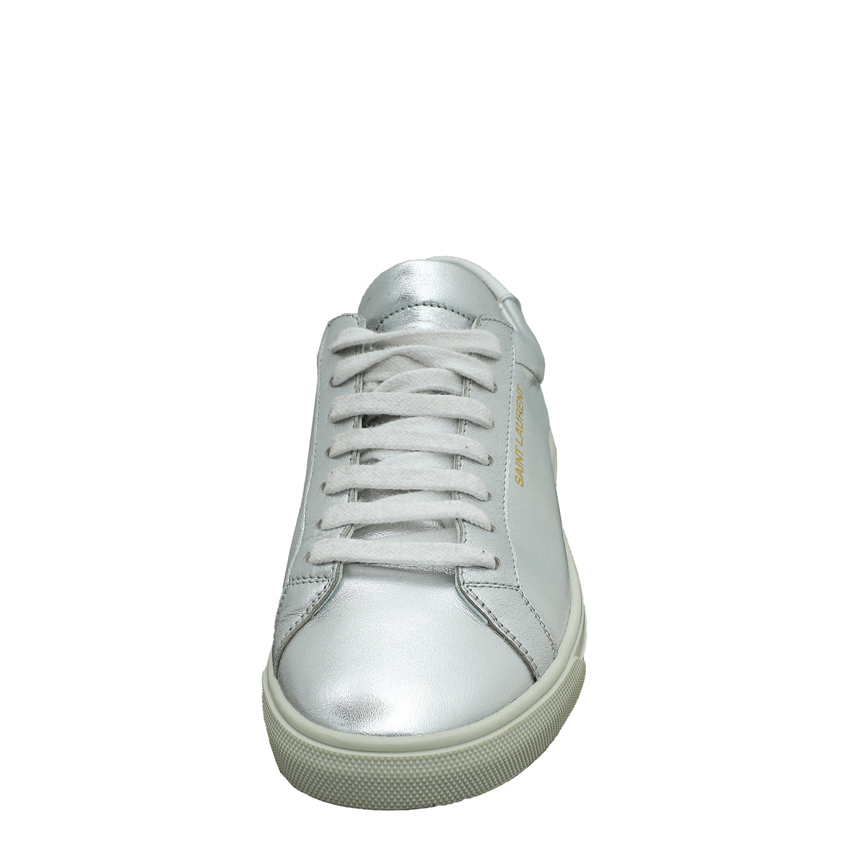 YSL Silver Metallic Andy Sneaker 37-YSL-THE CLOSET
