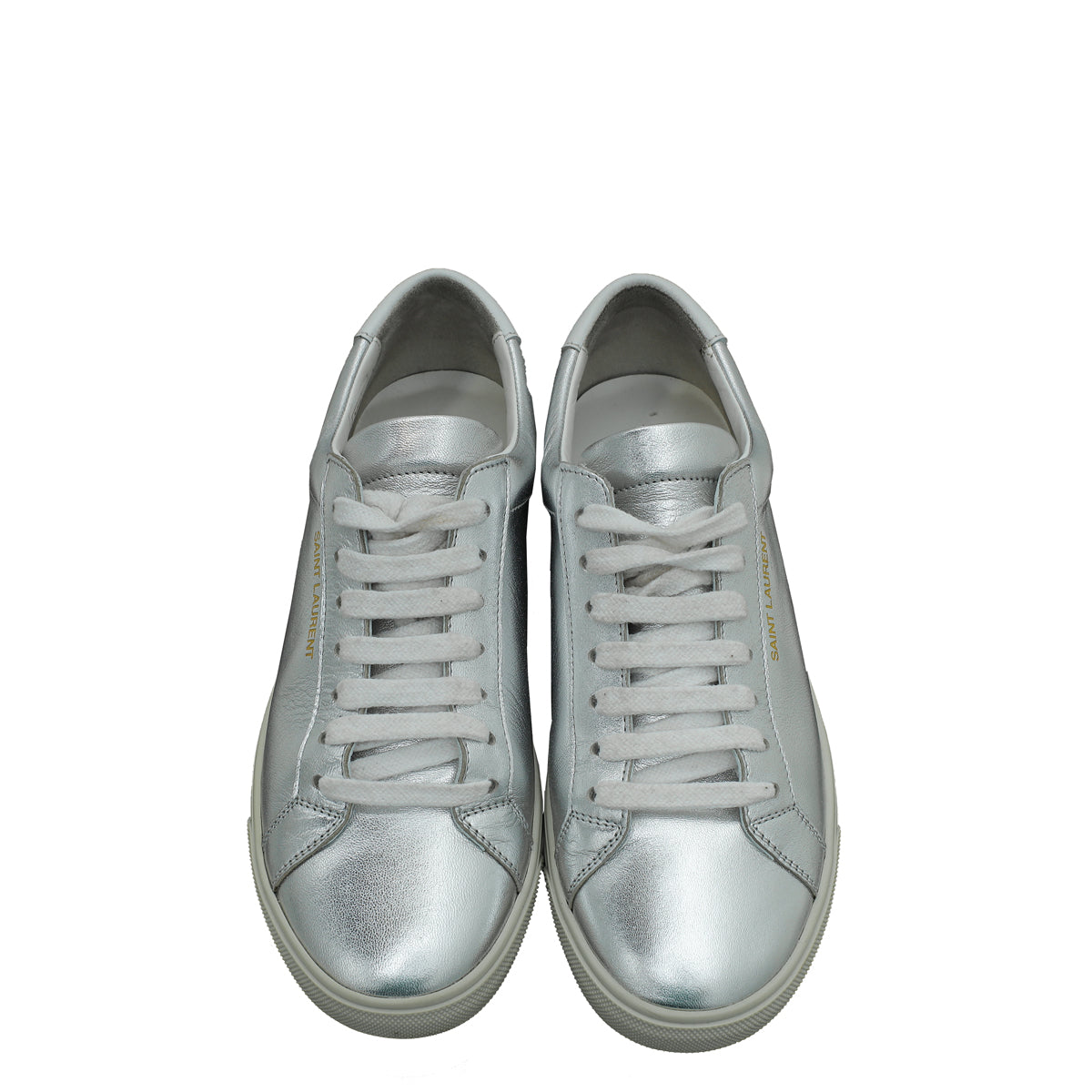 YSL Silver Metallic Andy Sneaker 37