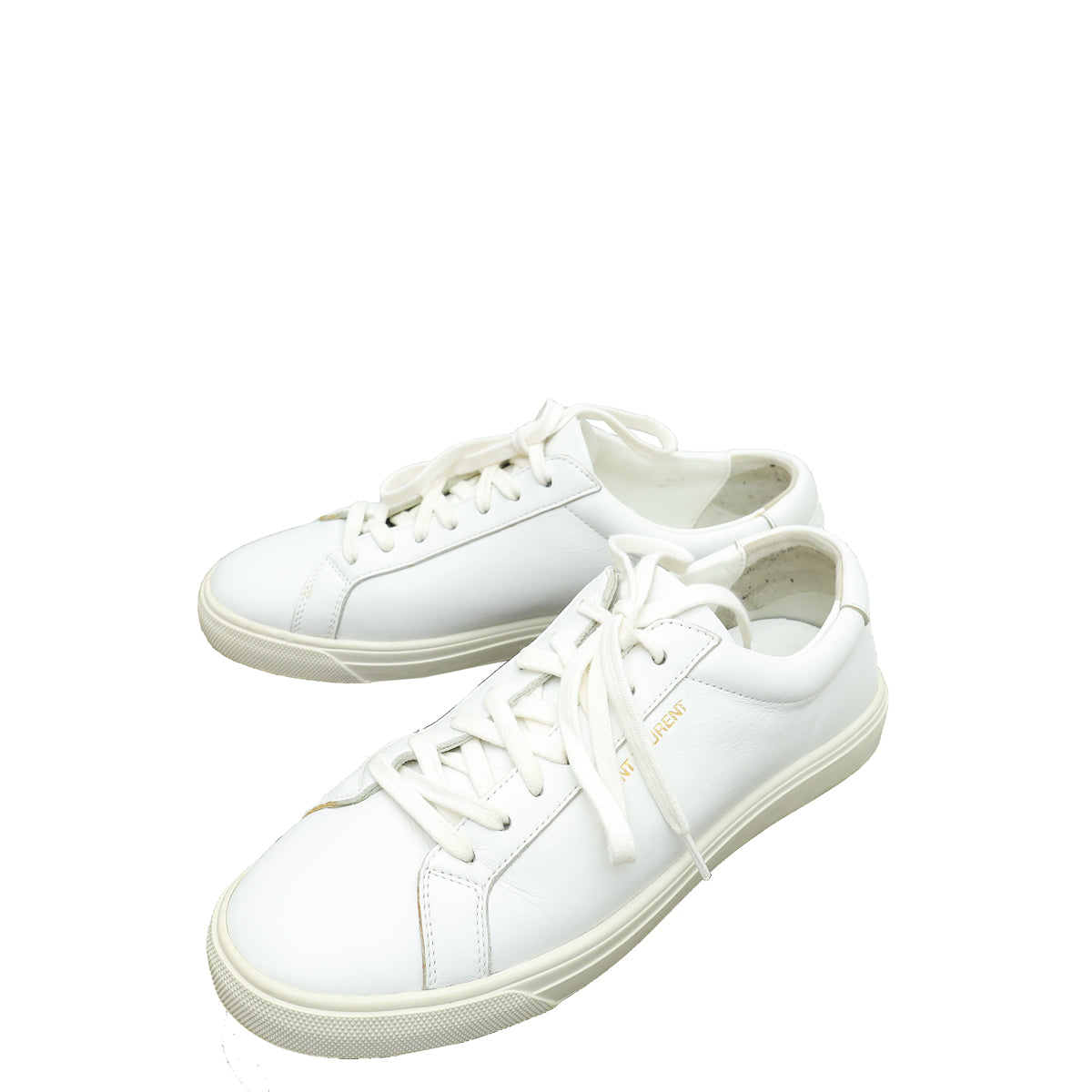 YSL White Andy Sneaker 37-YSL-THE CLOSET