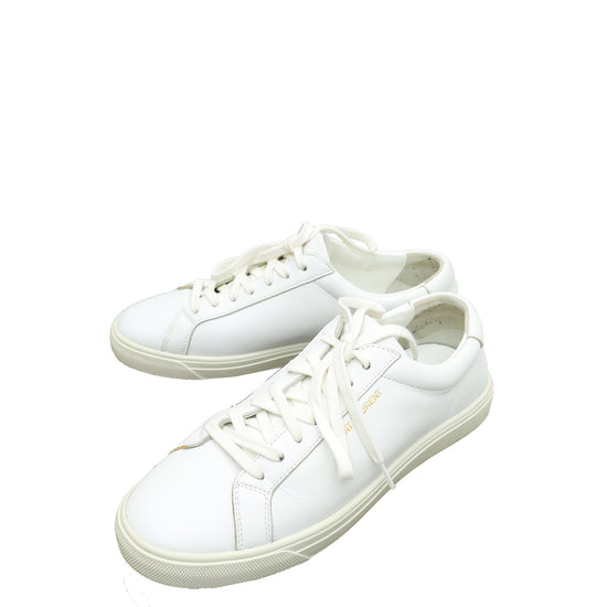 YSL White Andy Sneaker 37