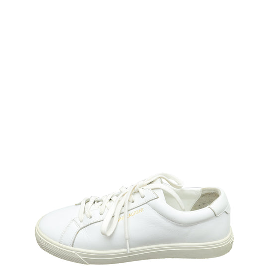 YSL White Andy Sneaker 37