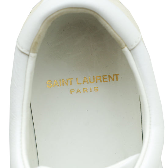 YSL White Andy Sneaker 37