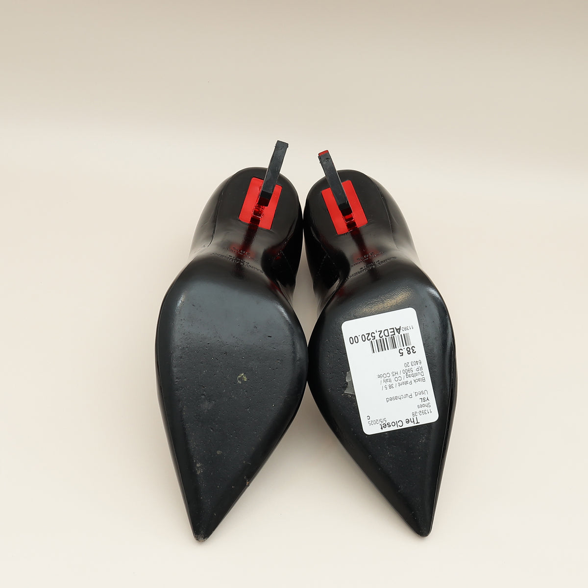 YSL Black Opyum Pump 38.5