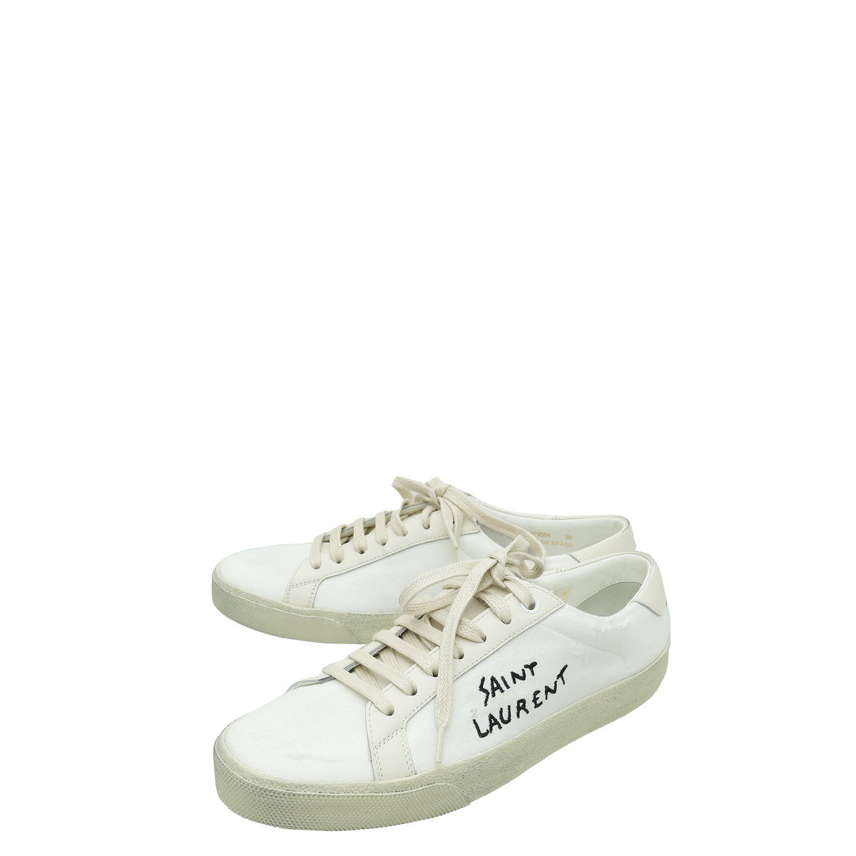 YSL Blanc Optique Elba Light Alpha Sigma Sneakers 38-The Closet-THE CLOSET