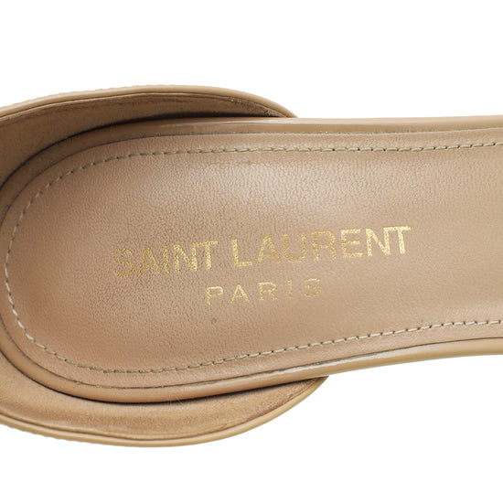 YSL Nude Amber Sandals 38