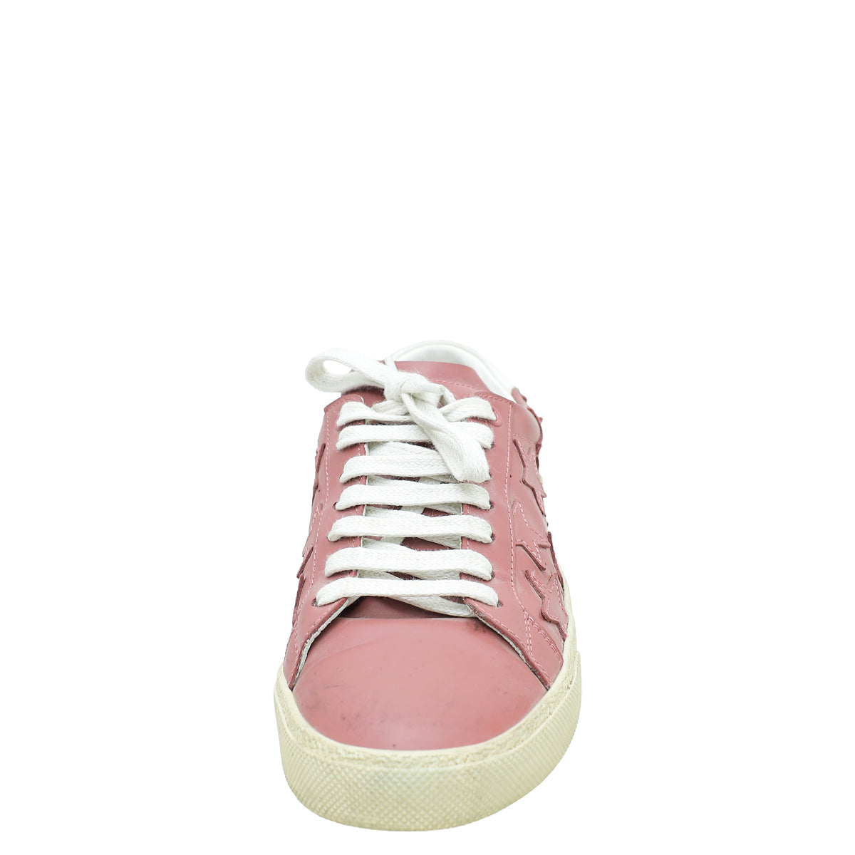 YSL Old Rose Stars Court Sneakers 38