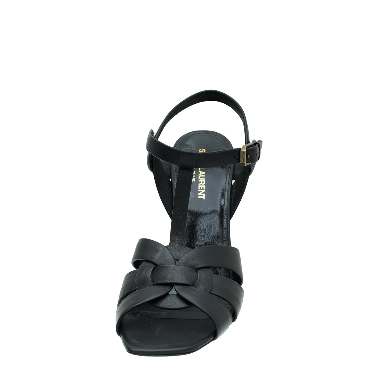 YSL Black Tribute Sandal 39.5-YSL-THE CLOSET