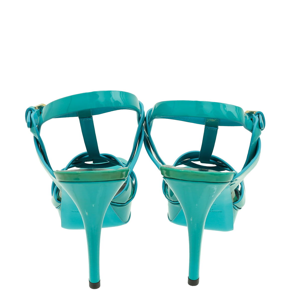 YSL Turquoise Tribute Sandal 39.5-YSL-THE CLOSET