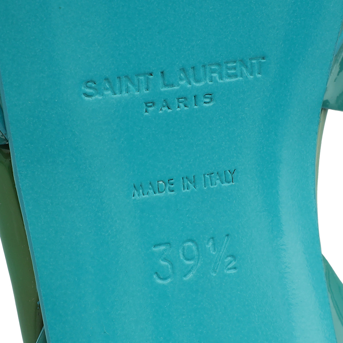 YSL Turquoise Tribute Sandal 39.5-YSL-THE CLOSET