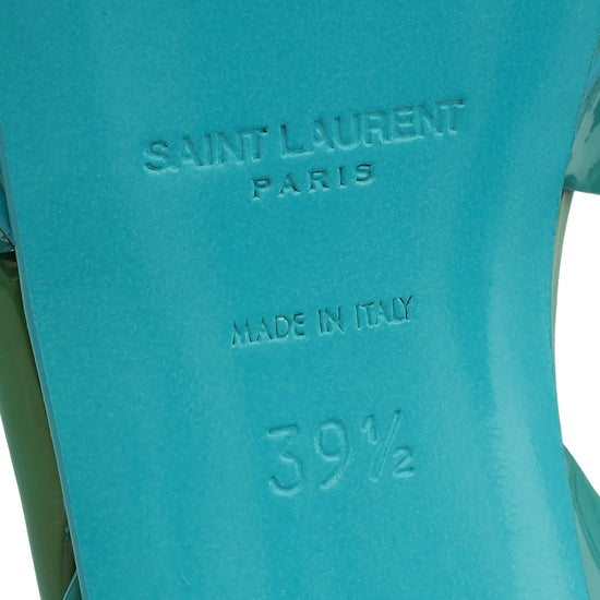 YSL Turquoise Tribute Sandal 39.5-YSL-THE CLOSET